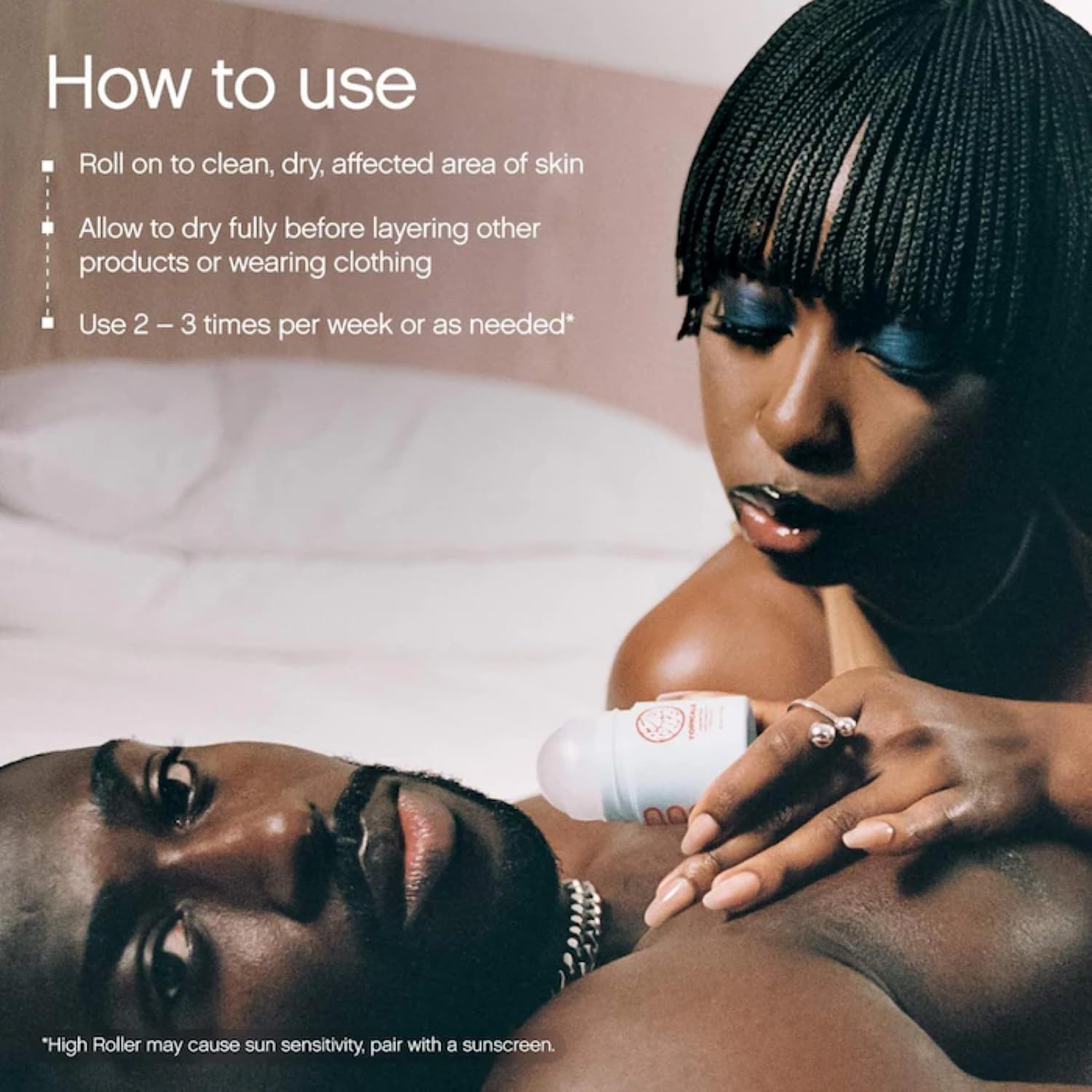 High Roller Ingrown Hair Serum | Roll-On Tonic to Soothe and Calm Irritated Skin on Face, Armpits and Bikini Areas | Contains Salicylic and Glycolic Acid | Vegan and Cruelty-Free (1.7 Fl Oz)