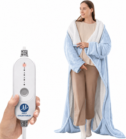 Daily Collectables™ ''Never Feel Cold Again'' - Luxury Quality Heated Full Body Blanket Robe