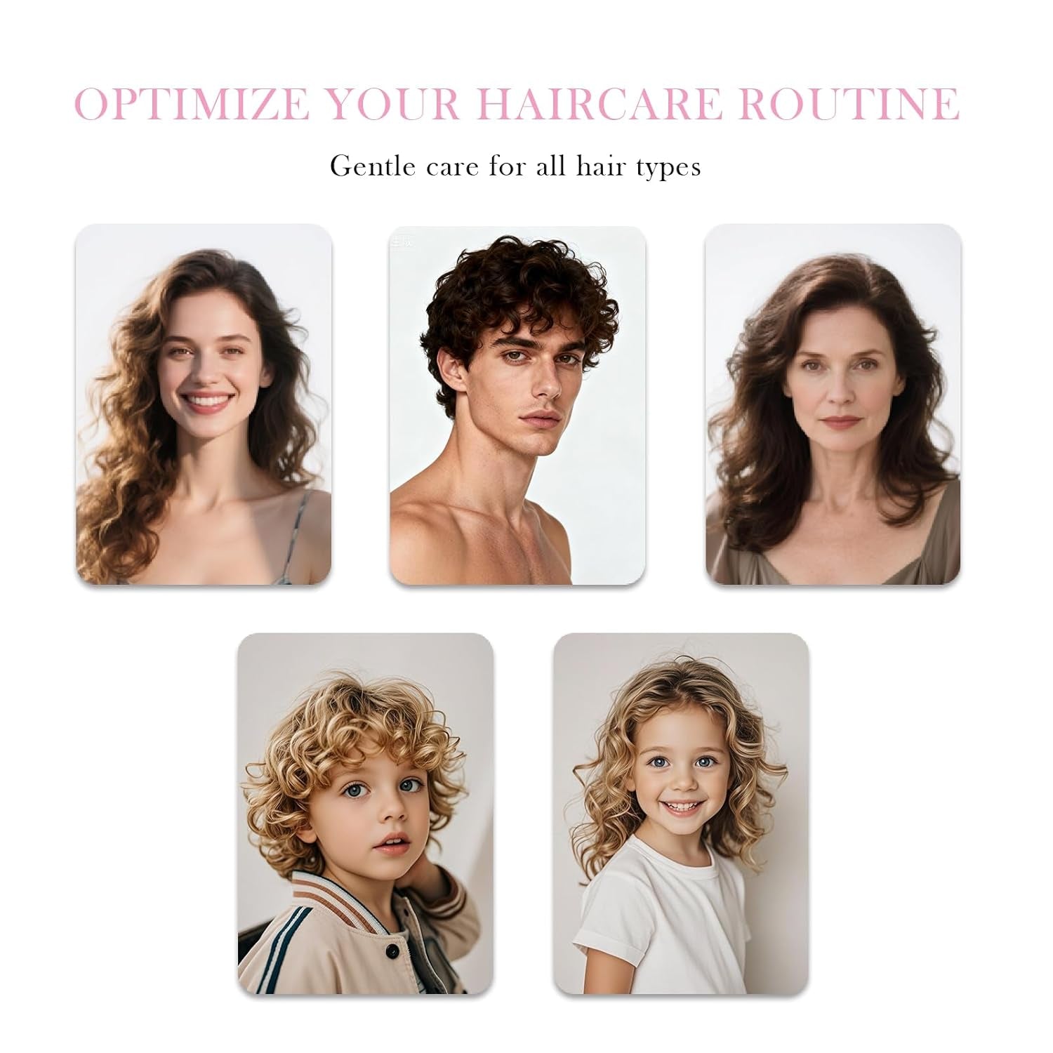 2-In-1 Detangler Hair Brush, with Built-In Mister Spray, Wet & Dry Detangling Brush for Curly, Wavy & Straight Hair | No-Tangle Anti-Frizz Hair Care Brush,Water Reservoir 50Ml. (Pink)